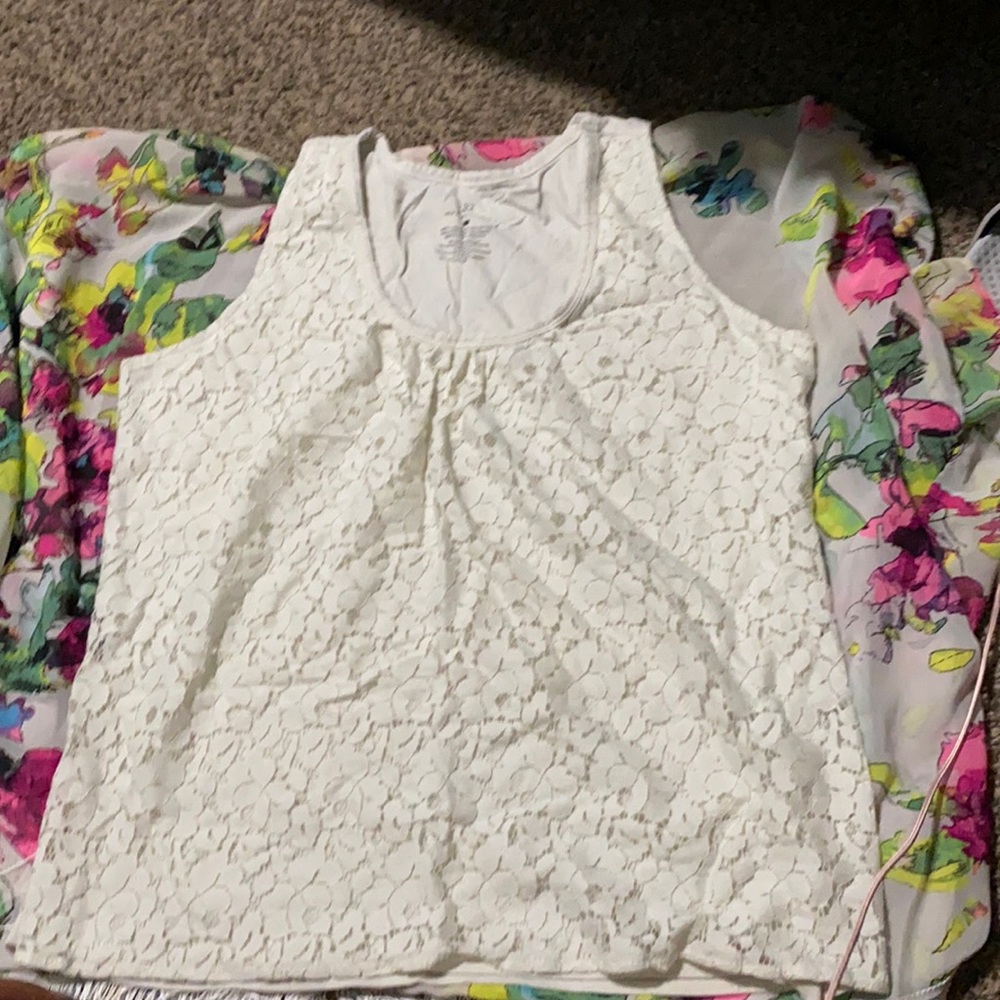 White tank top